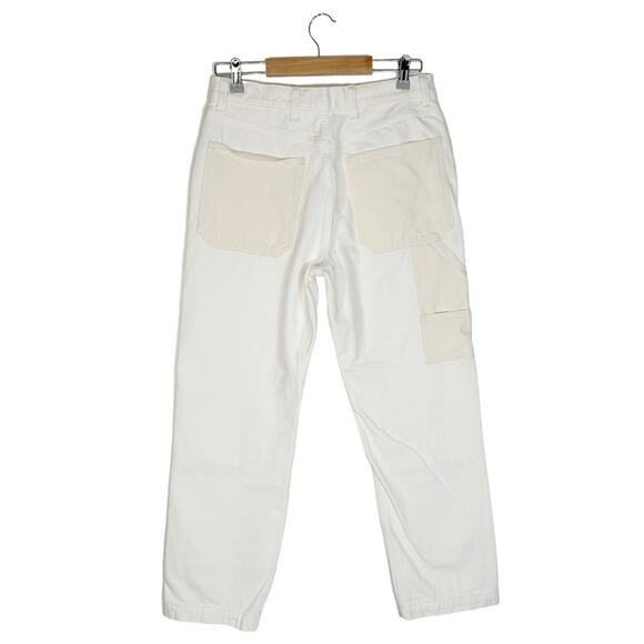 MADEWELL The Petite '90s Straight Jean in Two-Tone Workwear Edition - Picture 5 of 11